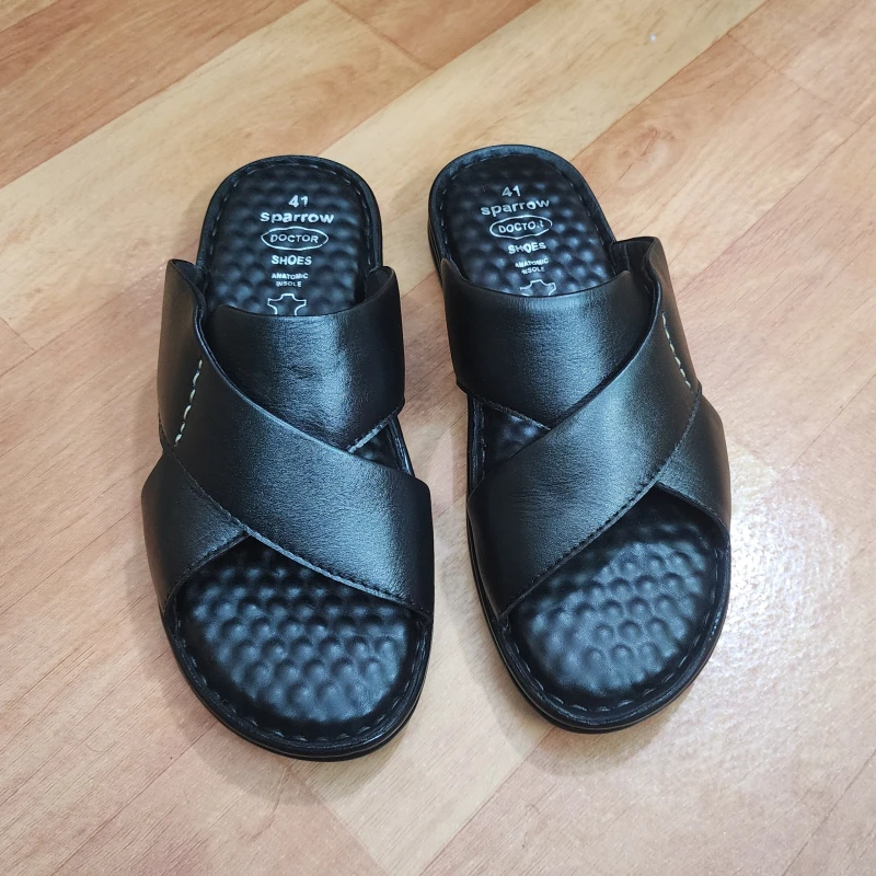 Premium Doctor Sandal, ব্লাক কালার, কোড: S31