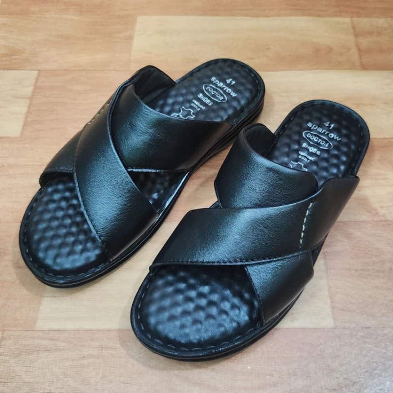 Premium Doctor Sandal, ব্লাক কালার, কোড: S31