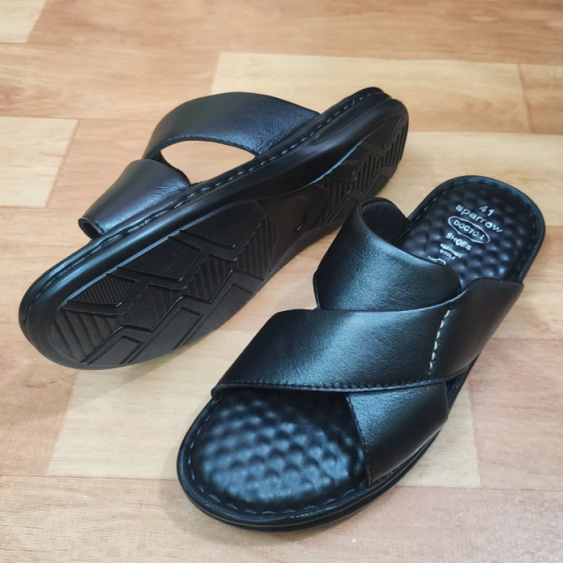 Premium Doctor Sandal, ব্লাক কালার, কোড: S31