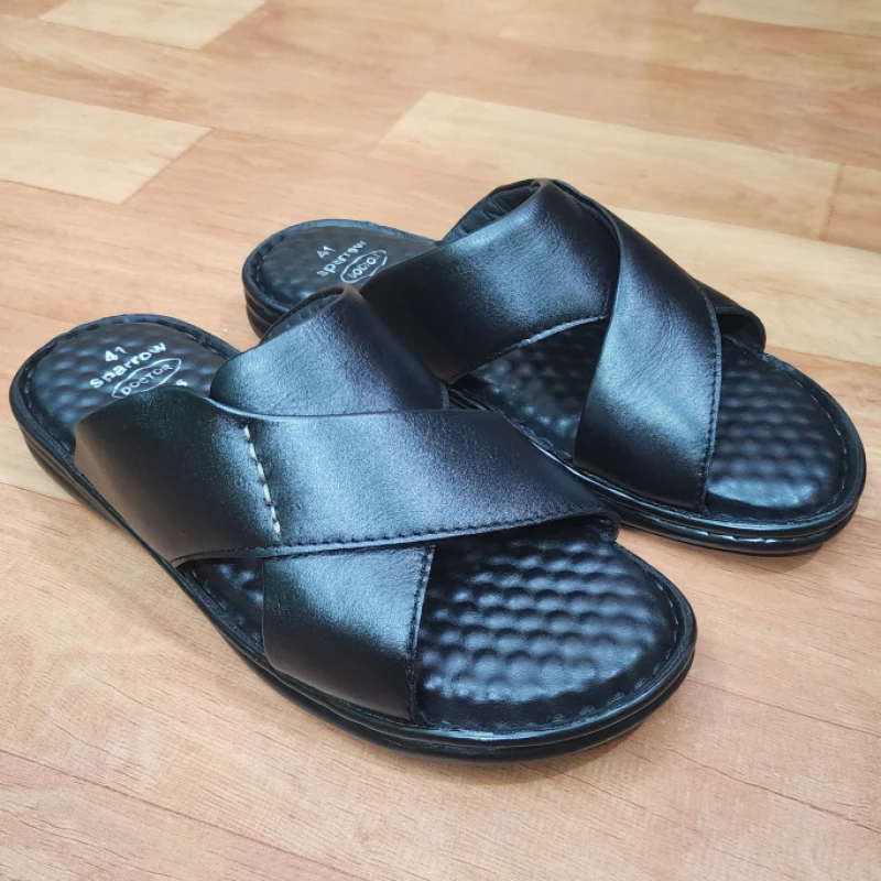 Premium Doctor Sandal, ব্লাক কালার, কোড: S31