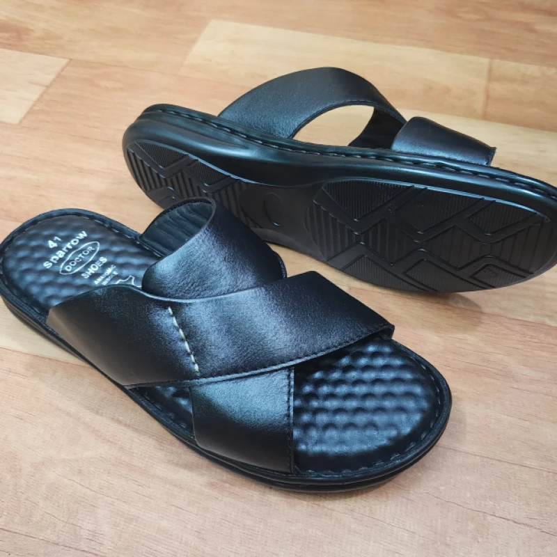 Premium Doctor Sandal, ব্লাক কালার, কোড: S31
