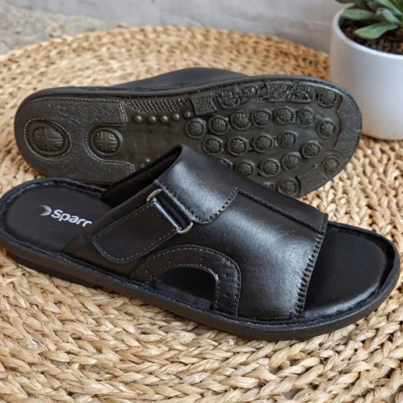 Premium Comfortable Sandal, ব্লাক কালার, কোড: RS-B